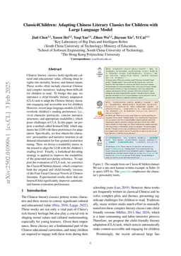 Classic4Children: Adapting Chinese Literary Classics for Children with Large Language Model