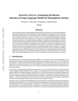 AtmosSci-Bench: Evaluating the Recent Advance of Large Language Model for Atmospheric Science