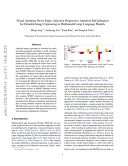 Visual Attention Never Fades: Selective Progressive Attention ReCalibration for Detailed Image Captioning in Multimodal Large Language Models