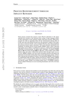 Process Reinforcement through Implicit Rewards