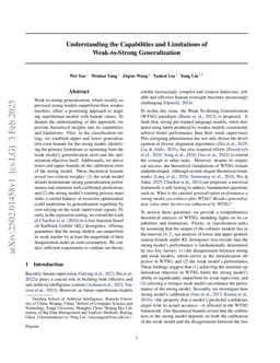 Understanding the Capabilities and Limitations of Weak-to-Strong Generalization