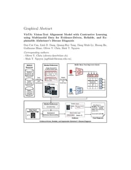 VisTA: Vision-Text Alignment Model with Contrastive Learning using Multimodal Data for Evidence-Driven, Reliable, and Explainable Alzheimer's Disease Diagnosis