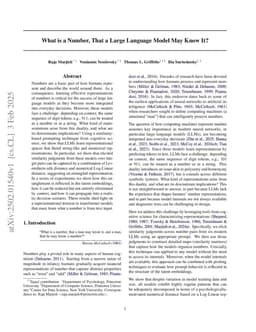 What is a Number, That a Large Language Model May Know It?