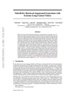 VideoRAG: Retrieval-Augmented Generation with Extreme Long-Context Videos