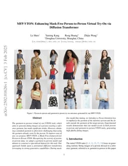 MFP-VTON: Enhancing Mask-Free Person-to-Person Virtual Try-On via Diffusion Transformer