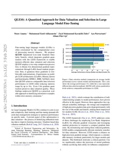 QLESS: A Quantized Approach for Data Valuation and Selection in Large Language Model Fine-Tuning