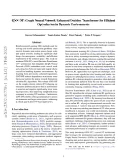 GNN-DT: Graph Neural Network Enhanced Decision Transformer for Efficient Optimization in Dynamic Environments