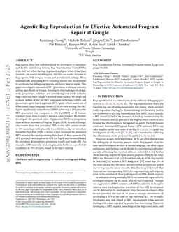 Agentic Bug Reproduction for Effective Automated Program Repair at Google