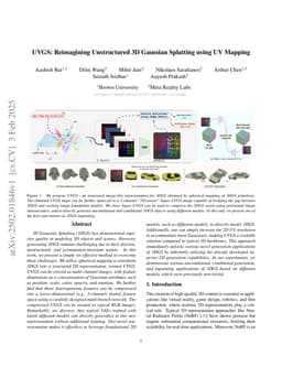 UVGS: Reimagining Unstructured 3D Gaussian Splatting using UV Mapping