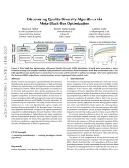 Discovering Quality-Diversity Algorithms via Meta-Black-Box Optimization