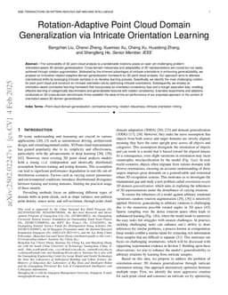 Rotation-Adaptive Point Cloud Domain Generalization via Intricate Orientation Learning