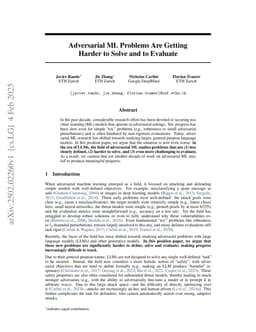 Adversarial ML Problems Are Getting Harder to Solve and to Evaluate