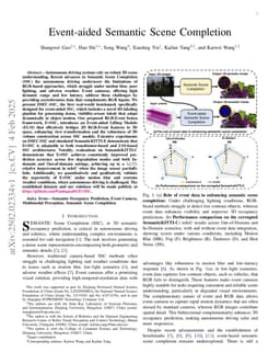 Event-aided Semantic Scene Completion