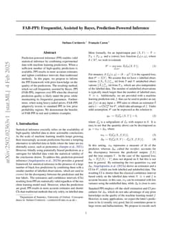 FAB-PPI: Frequentist, Assisted by Bayes, Prediction-Powered Inference