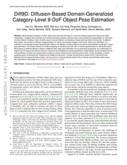 Diff9D: Diffusion-Based Domain-Generalized Category-Level 9-DoF Object Pose Estimation