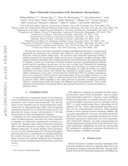 Open Materials Generation with Stochastic Interpolants