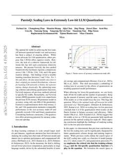 ParetoQ: Scaling Laws in Extremely Low-bit LLM Quantization