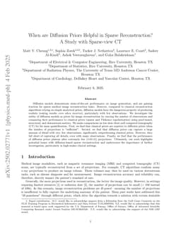When are Diffusion Priors Helpful in Sparse Reconstruction? A Study with Sparse-view CT