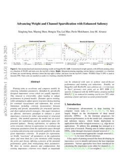 Advancing Weight and Channel Sparsification with Enhanced Saliency