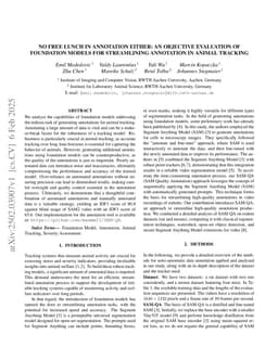 No Free Lunch in Annotation either: An objective evaluation of foundation models for streamlining annotation in animal tracking