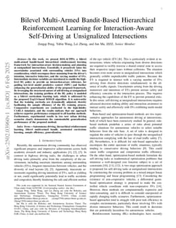 Bilevel Multi-Armed Bandit-Based Hierarchical Reinforcement Learning for Interaction-Aware Self-Driving at Unsignalized Intersections