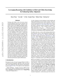 Leveraging Reasoning with Guidelines to Elicit and Utilize Knowledge for Enhancing Safety Alignment