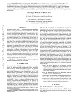 Archetypal Analysis for Binary Data