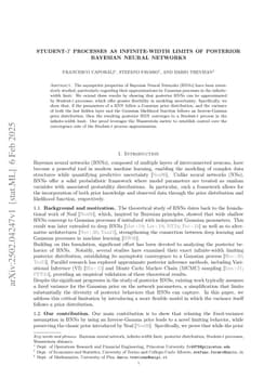 Student-t processes as infinite-width limits of posterior Bayesian neural networks