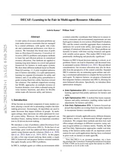 DECAF: Learning to be Fair in Multi-agent Resource Allocation
