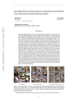 Augmented Conditioning Is Enough For Effective Training Image Generation