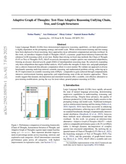 Adaptive Graph of Thoughts: Test-Time Adaptive Reasoning Unifying Chain, Tree, and Graph Structures