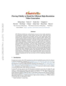 FlashVideo: Flowing Fidelity to Detail for Efficient High-Resolution Video Generation