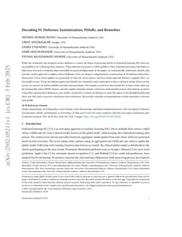 Decoding FL Defenses: Systemization, Pitfalls, and Remedies