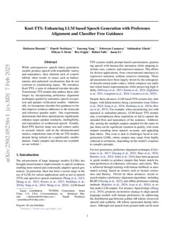 Koel-TTS: Enhancing LLM based Speech Generation with Preference Alignment and Classifier Free Guidance