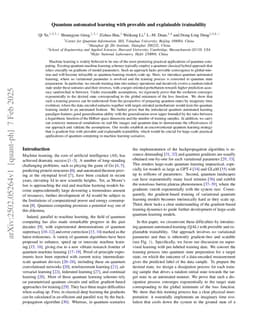 Quantum automated learning with provable and explainable trainability