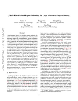 fMoE: Fine-Grained Expert Offloading for Large Mixture-of-Experts Serving