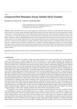 Coarse-to-Fine Structure-Aware Artistic Style Transfer