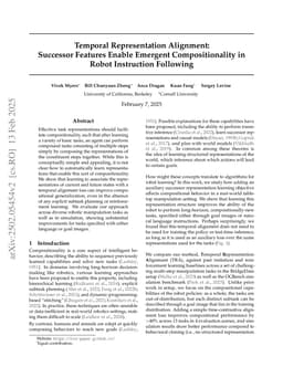Temporal Representation Alignment: Successor Features Enable Emergent Compositionality in Robot Instruction Following