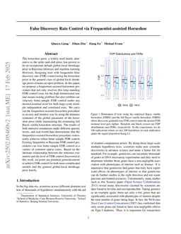 False Discovery Rate Control via Frequentist-assisted Horseshoe