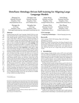 OntoTune: Ontology-Driven Self-training for Aligning Large Language Models