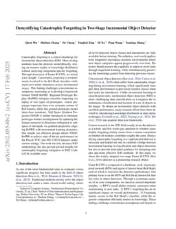 Demystifying Catastrophic Forgetting in Two-Stage Incremental Object Detector