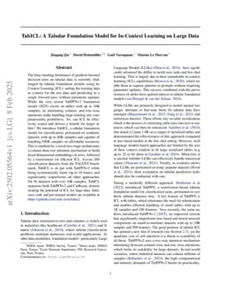 TabICL: A Tabular Foundation Model for In-Context Learning on Large Data