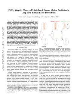 AToM: Adaptive Theory-of-Mind-Based Human Motion Prediction in Long-Term Human-Robot Interactions
