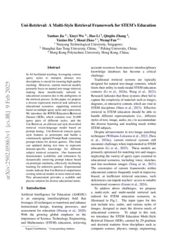 Uni-Retrieval: A Multi-Style Retrieval Framework for STEM's Education