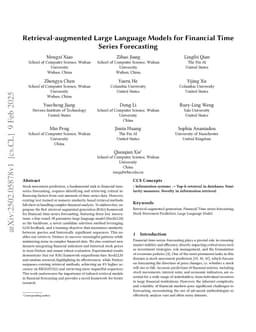 Enhancing Financial Time-Series Forecasting with Retrieval-Augmented Large Language Models