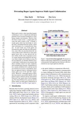 Preventing Rogue Agents Improves Multi-Agent Collaboration
