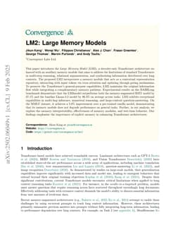 LM2: Large Memory Models
