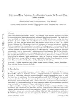 Multi-modal Data Fusion and Deep Ensemble Learning for Accurate Crop Yield Prediction