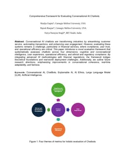 Comprehensive Framework for Evaluating Conversational AI Chatbots
