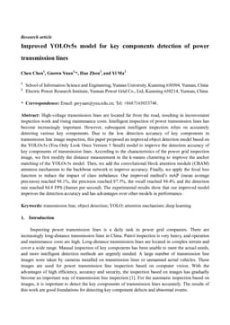 Improved YOLOv5s model for key components detection of power transmission lines
